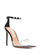 Pumps mit spitzer Spitze aus Wildleder mit Kristallen